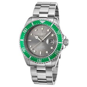 Pro Diver Grey Dial Stainless Steel Watch