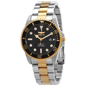 Pro Diver Quartz Black Dial Twotone Watch