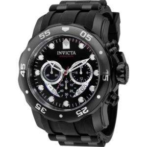 Pro Diver SCUBA Chronograph GMT Quartz Black Dial Watch