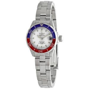 Pro Diver White Dial Stainless Steel Pepsi Bezel Watch