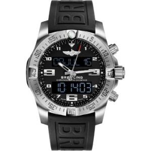 Professional Perpetual Chronograph Quartz AnalogDigital Chronometer Black Dial Watch eb5510h1be79155s.e