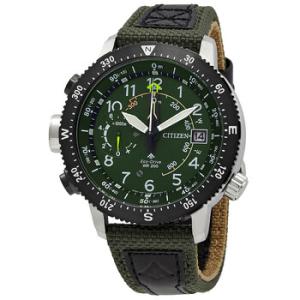 Promaster Altimeter EcoDrive Green Dial Watch BN404814X