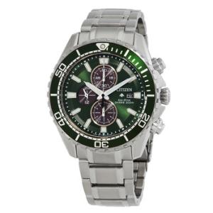 Promaster Dive Chronograph EcoDrive Green Dial Watch CA082050X
