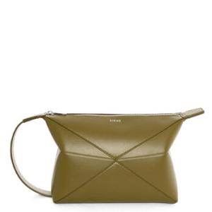 Puzzle Fold Wash Bag  Olive