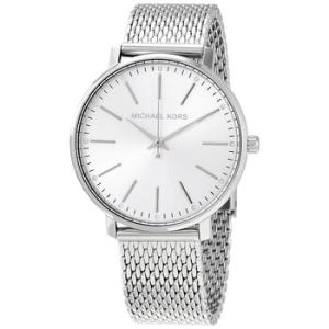 Pyper Quartz Crystal Silver Dial Watch MK4338