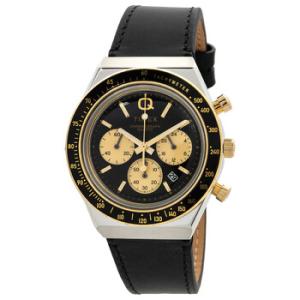 Q Timex Chronograph Quartz Black Dial Watch TW2W64300