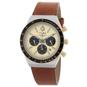 Q Timex Chronograph Quartz Gold Dial Watch TW2W64400