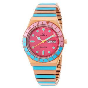 Q Timex Malibu Quartz Pink Dial Watch TW2U81500