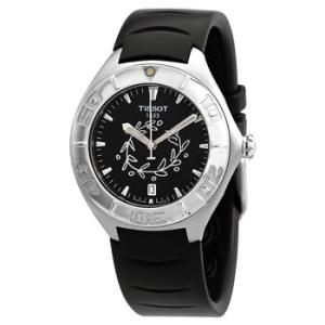 Quartz Black Dial Black Rubber Watch T12.1.591.91