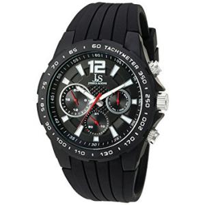 Quartz Black Dial Black Silicone Watch JX126BK