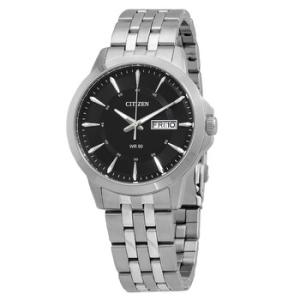 Quartz Black Dial Stainless Steel Watch BF201151E
