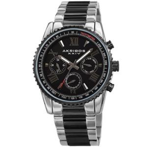 Quartz Black Dial Twotone Watch AK1099TTB