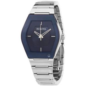 Quartz Blue Dial Stainless Steel Watch 96L293