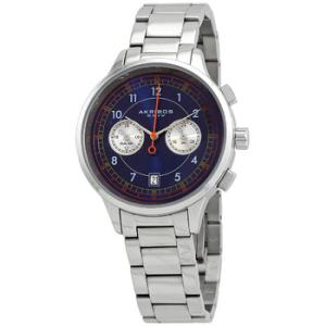 Quartz Blue Dial Stainless Steel Watch AK1071SSBU