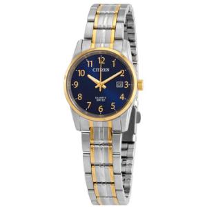 Quartz Blue Dial Twotone Watch EU600456L