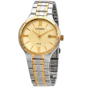 Quartz Champagne Dial Stainless Steel Watch BI502454P