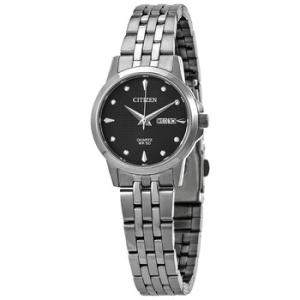 Quartz Crystal Black Dial Watch EQ060154F