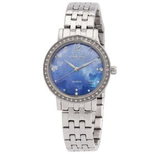 Quartz Crystal Blue Mother of Pearl Dial Watch EL310055N
