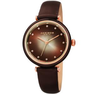 Quartz Crystal Brown Dial Watch AK1035BR
