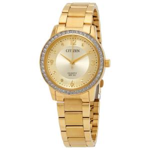 Quartz Crystal Gold Dial Watch EL309286P