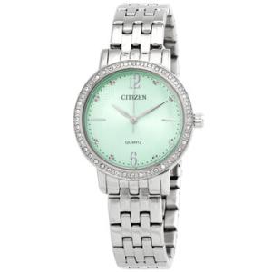 Quartz Crystal Green Dial Watch EL310055X