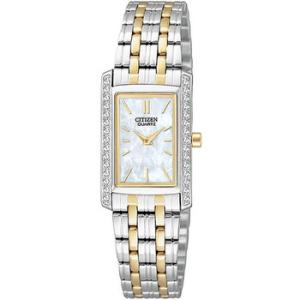 Quartz Crystal Mother of Pearl Dial Watch EK112454D