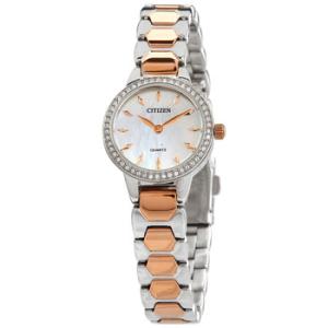 Quartz Crystal Mother of Pearl Dial Watch EZ701650D
