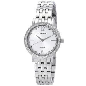 Quartz Crystal Silver Dial Watch EL310055A
