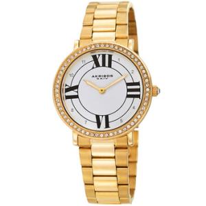 Quartz Crystal White Dial Watch AK1036YG
