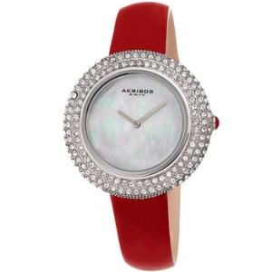 Quartz Crystal White Dial Watch AK1049RD