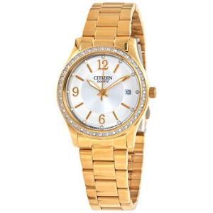 Quartz Crystal White Dial Watch EV004253A