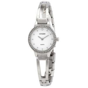 Quartz Crystal White Dial Watch EZ701188A