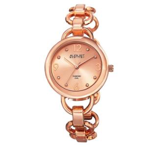 Quartz Diamond Rose Dial Rose Goldtone Watch AS8132RG