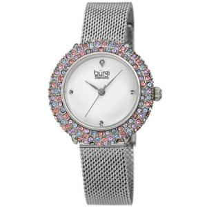 Quartz Diamond Silver Dial Watch BUR258SSPK