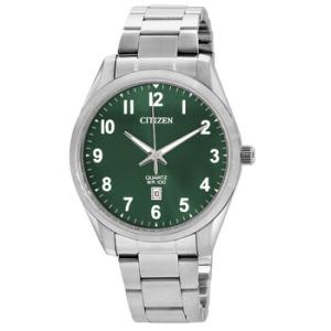 Quartz Green Dial Stainless Steel Watch BI103151X