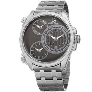 Quartz Gunmetal Dial Watch JX128SSB