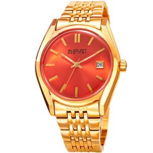 Quartz Orange Dial Watch AS8235YGOR