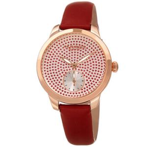 Quartz Red Crystalset Dial Watch AK1089RD