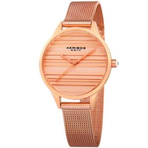 Quartz Rose Dial Watch AK1005RG