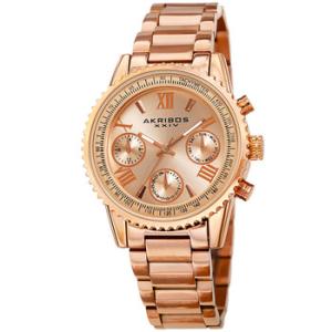 Quartz Rose Gold Dial Watch AK1100RG