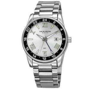 Quartz Silver Dial Silvertone Watch AK1055SS