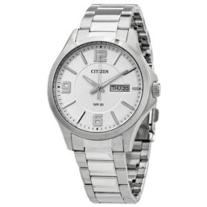 Quartz Silver Dial Stainless Steel Watch BF200155A