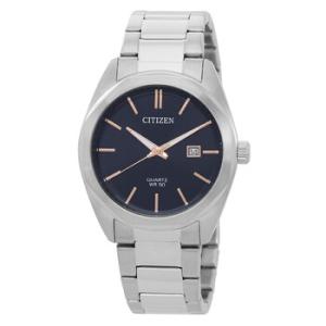Quartz Stainless Steel Blue Dial Watch BI511054H