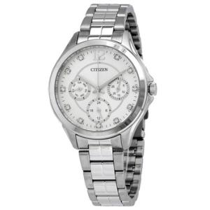 Quartz White Crystals Dial Watch ED814057A