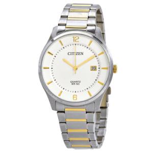 Quartz White Dial Twotone Watch BD004880A