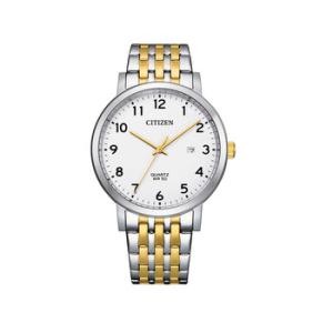Quartz White Dial Twotone Watch BI507651A