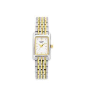 Quartz White Dial Twotone Watch EJ585456A