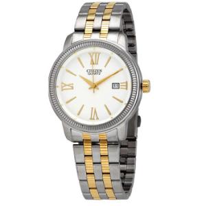 Quartz White Dial Watch BI098459A