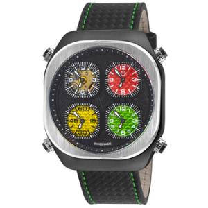 Quattro Quartz Black Dial Watch