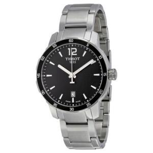 Quickster Black Dial Stainless Steel Watch T0954101105700